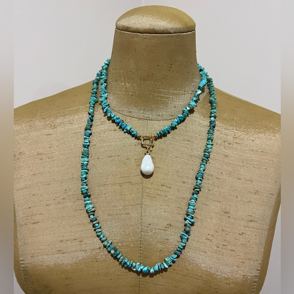 Turquoise Beaded Necklace bundle